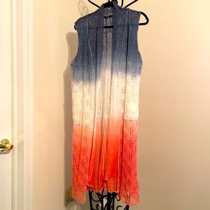 Dor Dor Long Sleeveless Vest Size XL